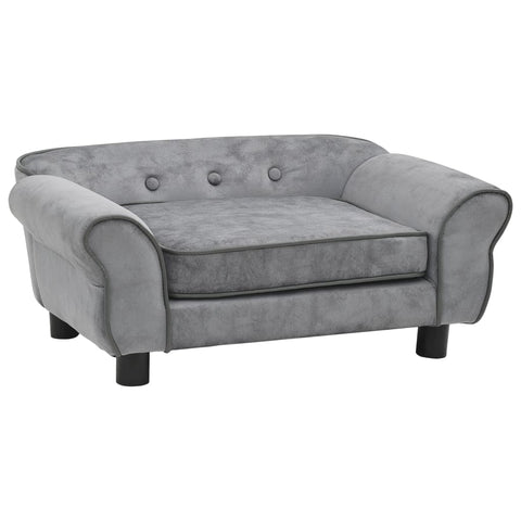 NNEVL Dog Sofa Grey 72x45x30 cm Plush