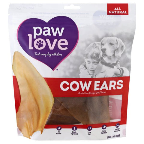 PAWLVE COW EARS DOG TRT ( 6 X 4 CT )