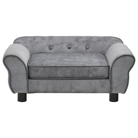 NNEVL Dog Sofa Grey 72x45x30 cm Plush
